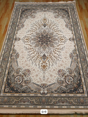 Tasbiya Beige Iranian Rug