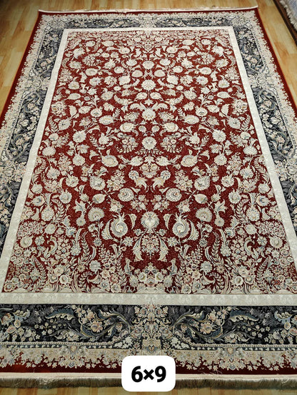 Zafiya Maroon Iranian Rug