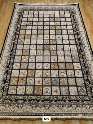 Saarin Black Iranian Rug