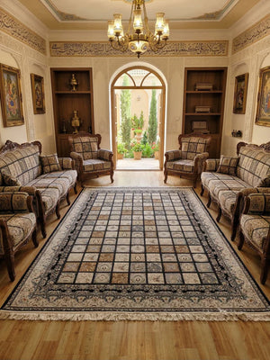 Saarin Black Iranian Rug