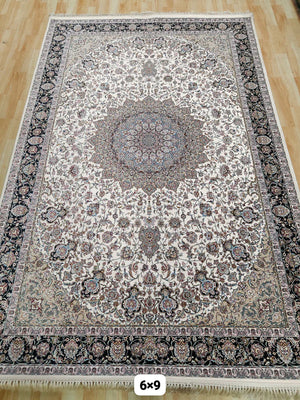 Dahbil White Iranian Rug