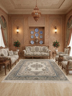 Asad Cream Iranian Rug