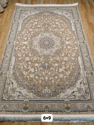 Qasas Brown Iranian Rug