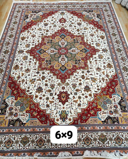 Yufsa White Iranian Rug