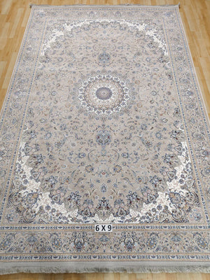 Khadlag  Off Grey Iranian Rug