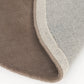 Brown Round Hand Tufted Viscose Silk Rug