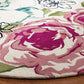 Kristin Floral Round Hand Tufted Rug