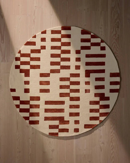 Basfon Round Hand Tufted Wool & Viscose Rug