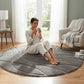 Earth Round  Shaggy Carpet & Rug