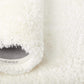 Gelina Pure White Round  Shaggy  Carpet