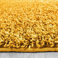 Frismon Mustard Round Shaggy Carpet