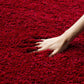 Red Round Shaggy Carpet