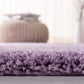 Light Purple Round Shaggy  Carpet