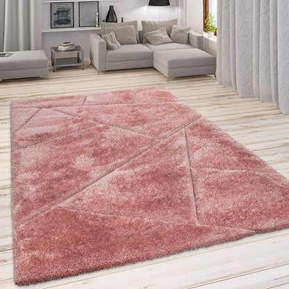 Diamond Pink Shaggy Carpet