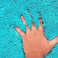 Blink Blue Shaggy Carpet