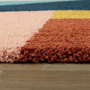 Faarils Multicolour Shaggy Carpet