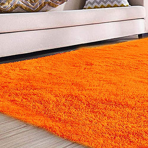 Orange Shaggy Carpet