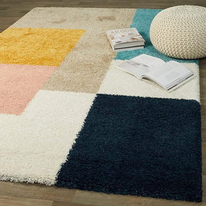 Handmad Multicoloured Shaggy Carpet