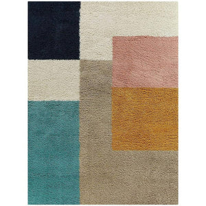 Handmad Multicoloured Shaggy Carpet