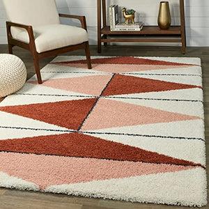 Wizren Multicoloured Shaggy Carpet