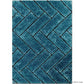 Swirl Blue Shaggy Carpet
