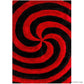 Red & Black Torendo Shaggy Carpet