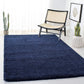 Solid Blue Shaggy Carpet