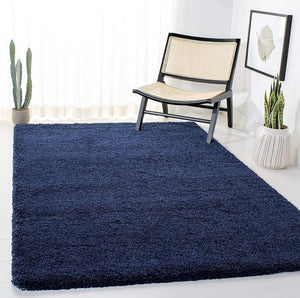 Solid Blue Shaggy Carpet