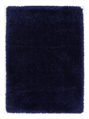 Qutom Navy Blue Shaggy Carpet