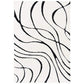 Afreen White & Black Shaggy Carpet