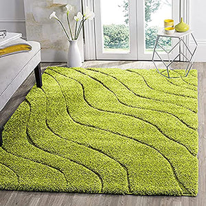 Flurry Green Shaggy Carpet