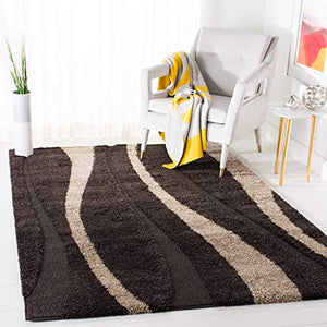 Eros Brown & Beige Shaggy Carpet