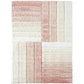 Peach & White 3D Edge Shaggy Carpet