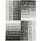 Grey & White 3D Edge Shaggy Carpet