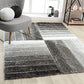 Grey & White 3D Edge Shaggy Carpet