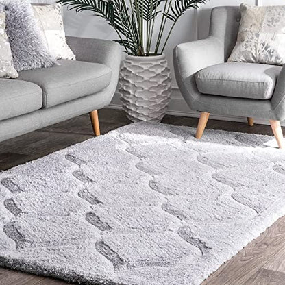 Stellar Silver Shaggy Carpet