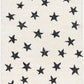 Ivory Little Star Shaggy Carpet