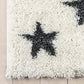 Ivory Little Star Shaggy Carpet