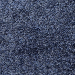 Solid Navy Blue Shaggy Carpet