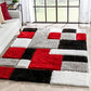 Ruffel Multicolour Geometric Shaggy Carpet