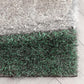 Pompous Green & Charcoal Shaggy Carpet