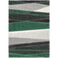 Pompous Green & Charcoal Shaggy Carpet