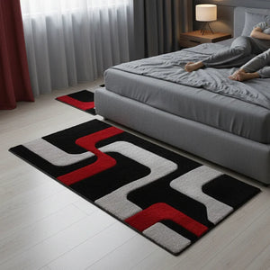 Black Multi Shaggy Carpet