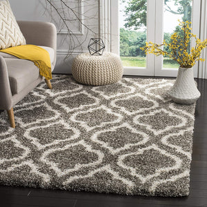 Sage Moroccan Grey Shaggy Carpet