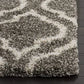 Sage Moroccan Grey Shaggy Carpet