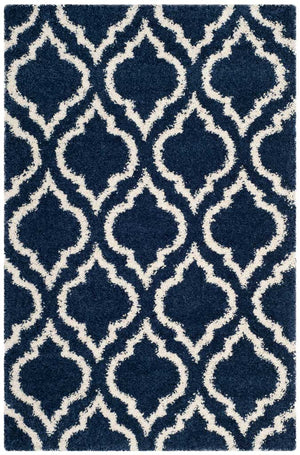 Sage Moroccan Blue Shaggy Carpet
