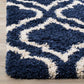 Sage Moroccan Blue Shaggy Carpet