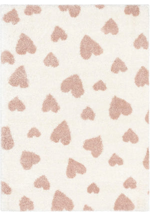 Little Hearts Shaggy Carpet