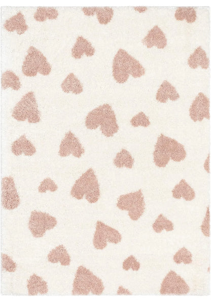 Little Hearts Shaggy Carpet