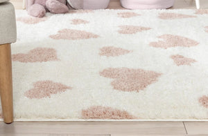 Little Hearts Shaggy Carpet